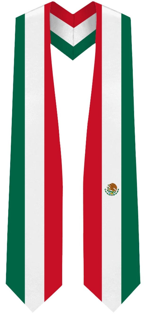 2311 Mexico Graduation Sash - Fits All Body Types - Mexican Study Abroad